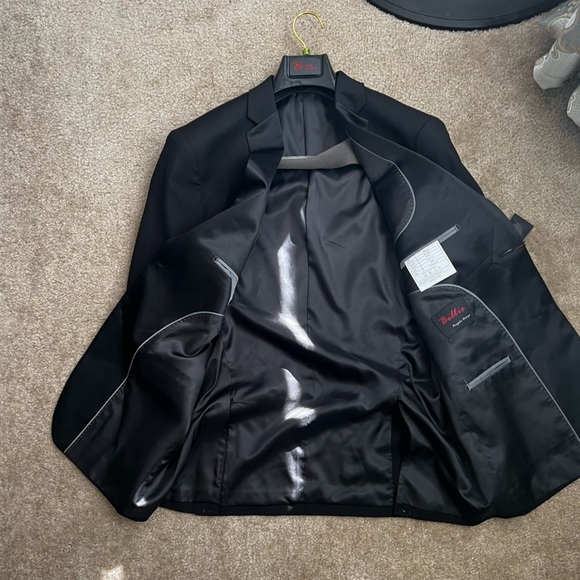 NWT Adam Baker Black Tuxedo 40R 2 Button Formal Jacket Slim Fit - Picture 6 of 9